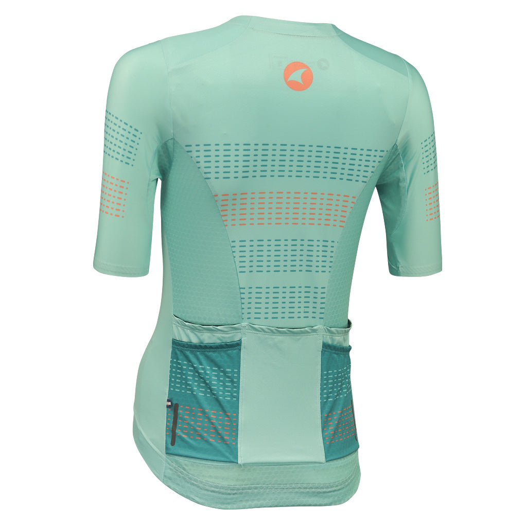 Five Pocket Aero Fit Cycling Jersey for Women #color_mint