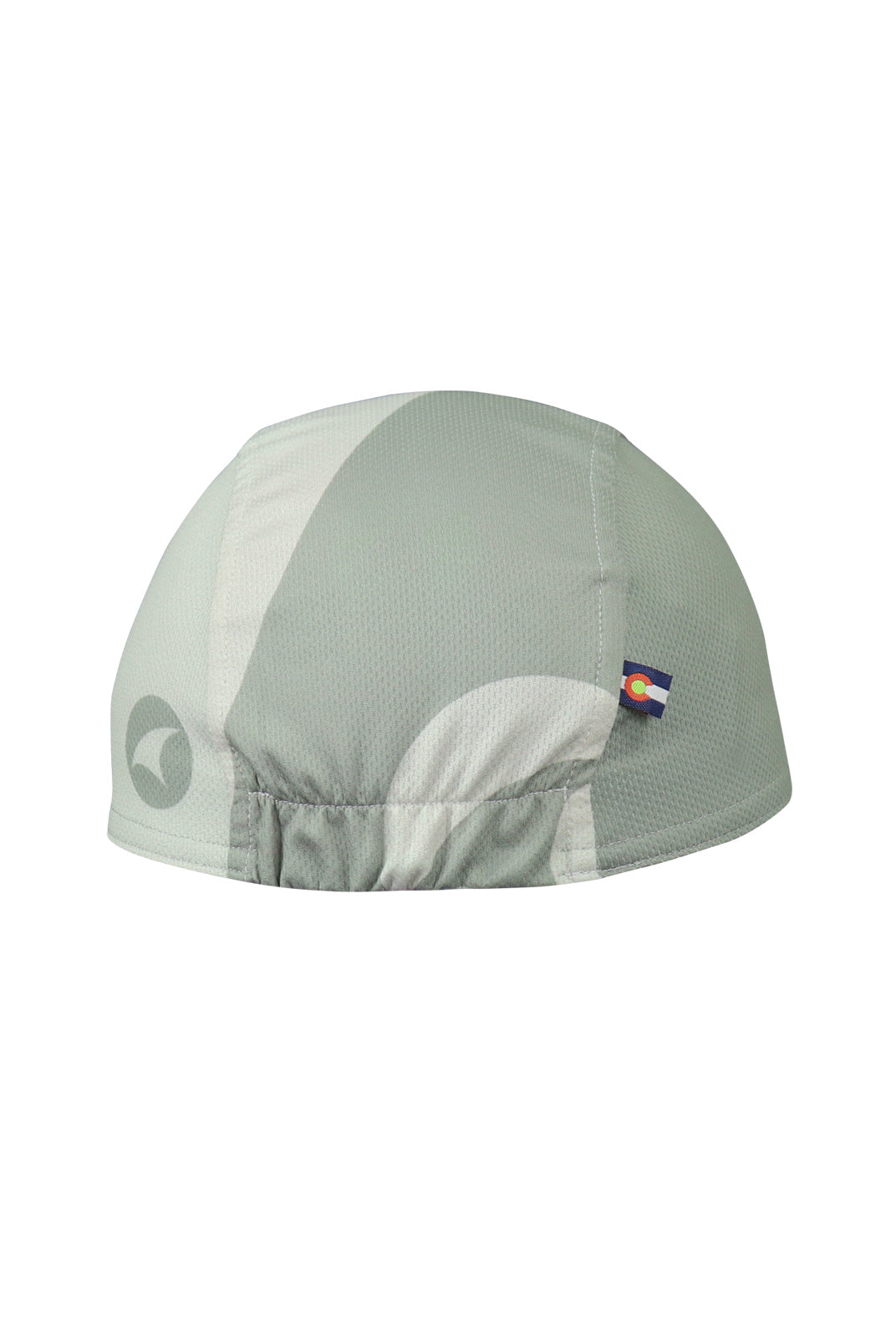 White cycling Cap - Back View
