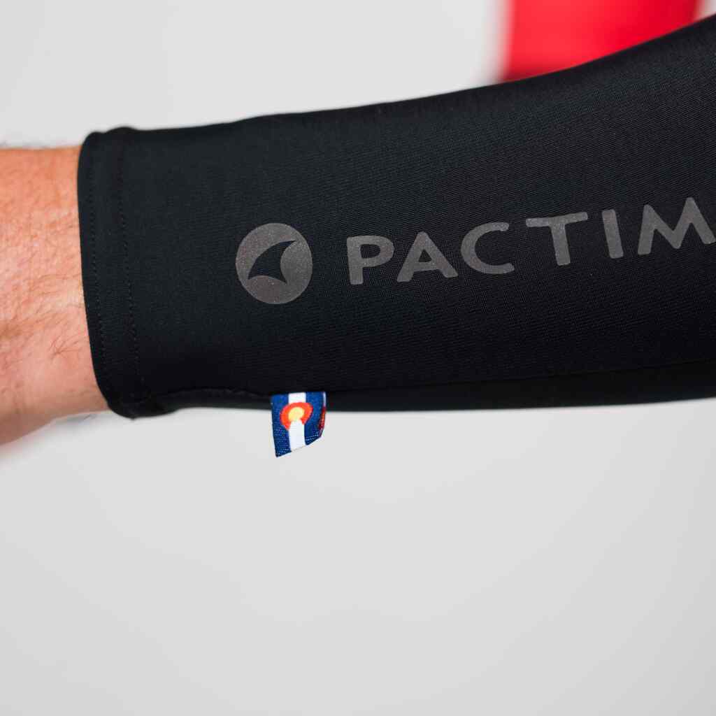 Water Repelling Cycling Arm Warmers - Reflective Logo Detail