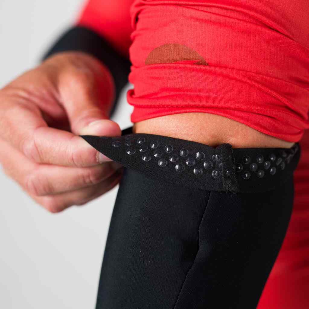 Water Repelling Cycling Arm Warmers - Gripper Detail