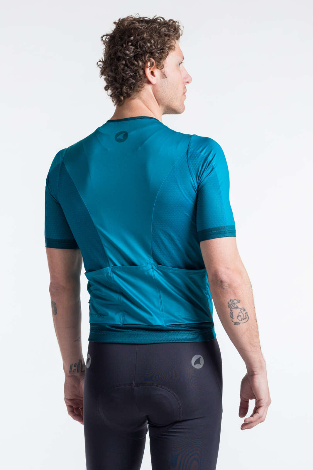 Men's Best Teal Cycling Jersey - Summit Back View