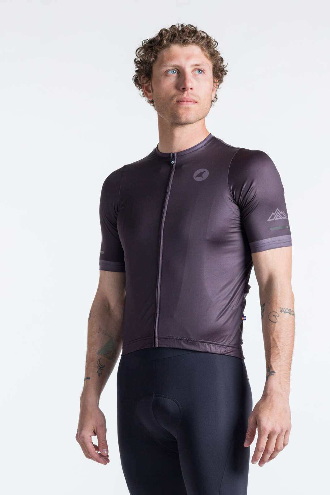 Men's Best Black Cycling Jersey - Summit Front View