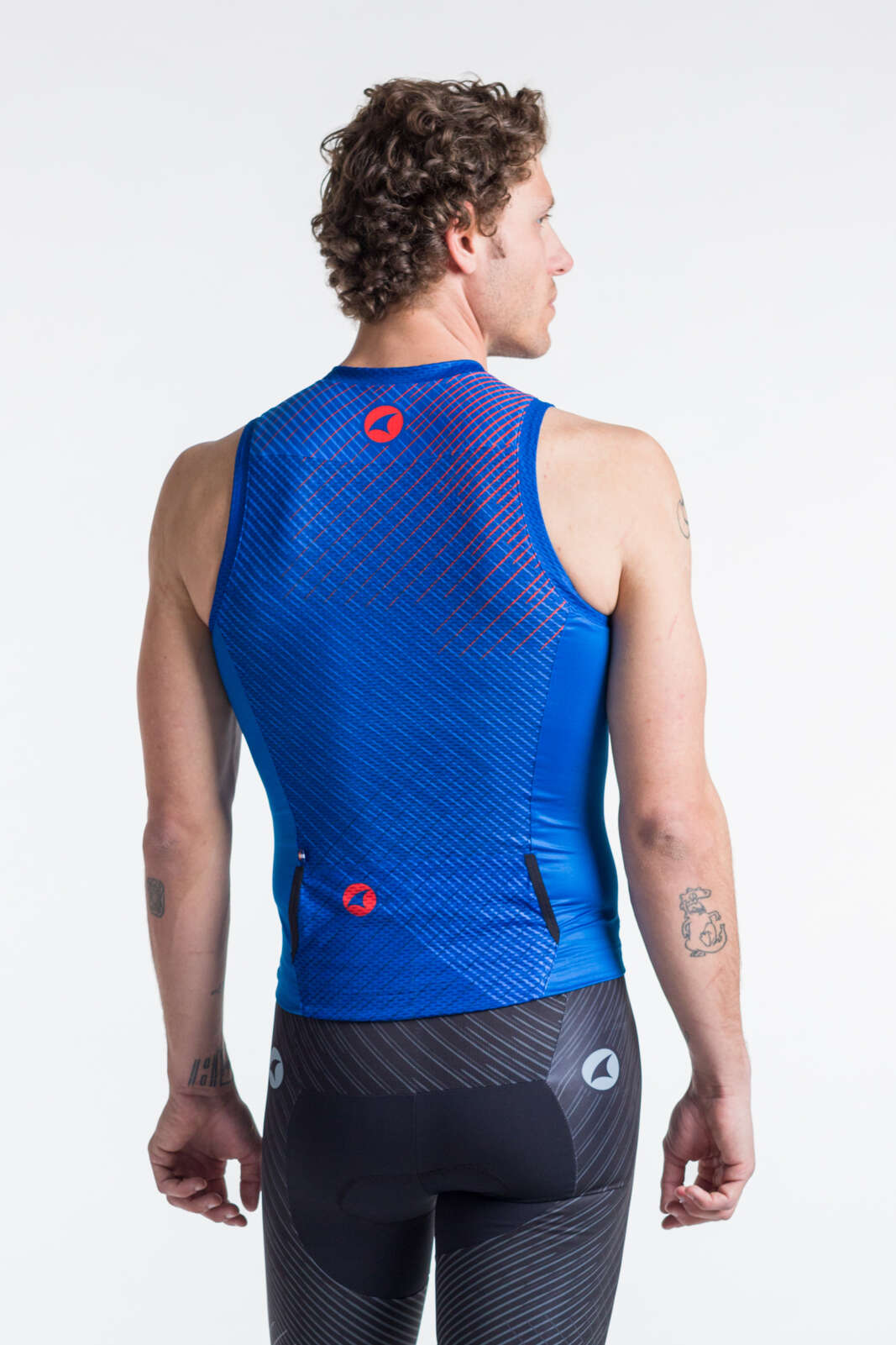 Best Tri Tanks for Men - Blue Front View