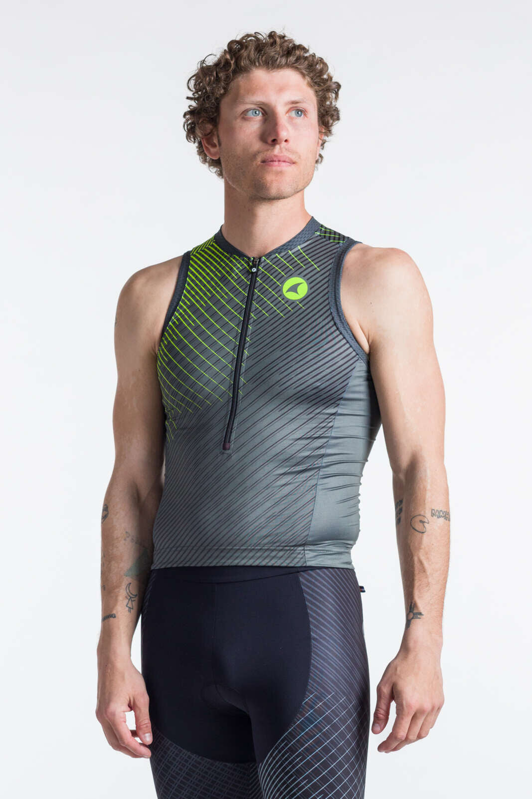 Best Tri Tanks for Men - Black Front View