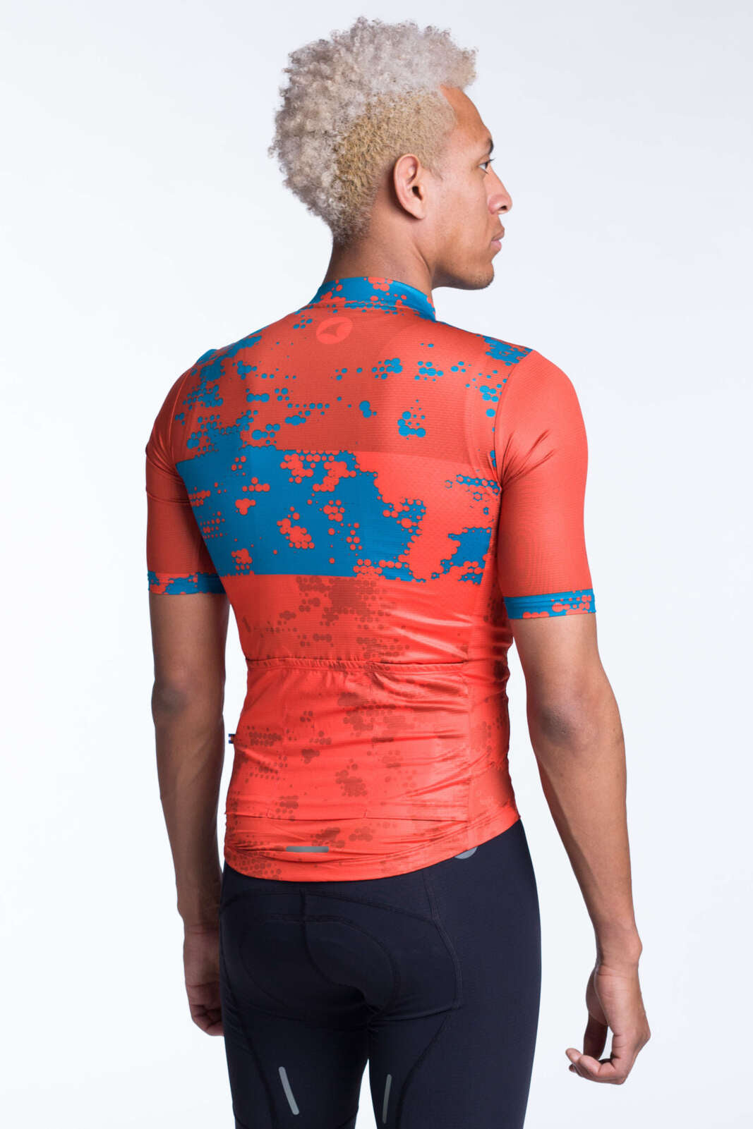 Men's Red Aero Summer Cycling Jersey - Ascent Disperse Front View