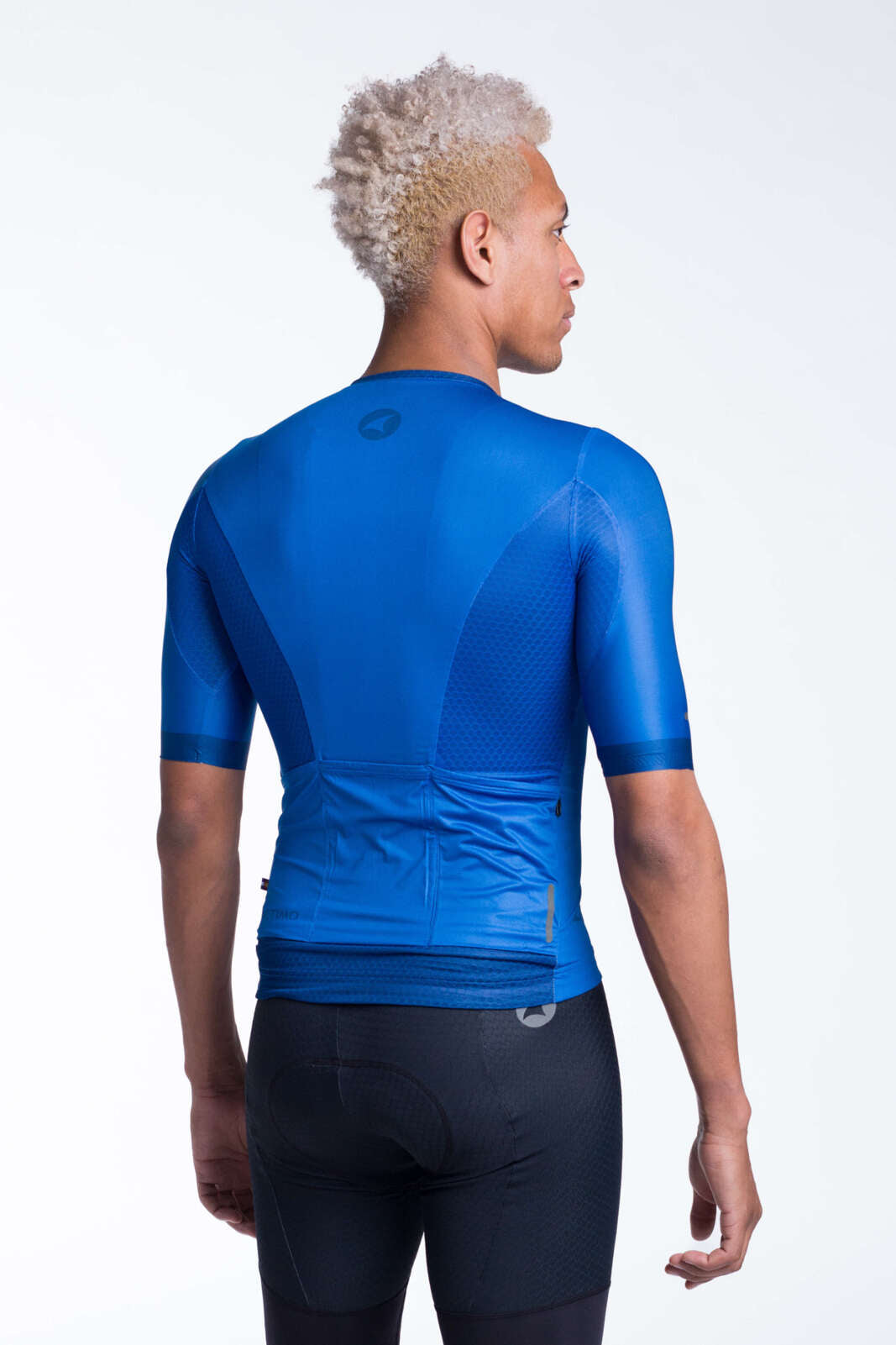 Men's Blue Aero Cycling Jersey - Summit Back View