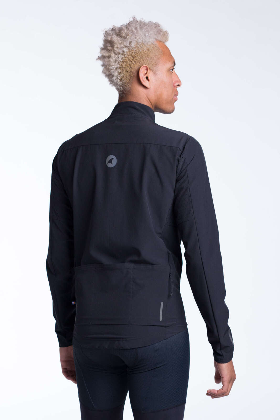 Men's Black Cycling Jacket | Wind & Water Resistant | Pactimo