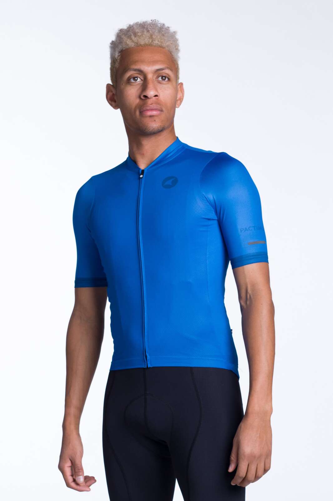 Men's Blue Aero Summer Cycling Jersey - Ascent Front View