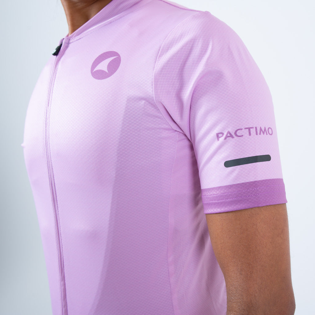 Womens Bike Jersey Sleeve Details #color_lilac
