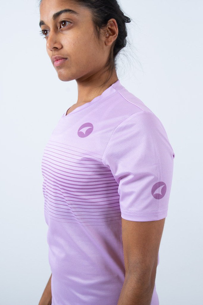 Women's Running Shirt - Close-up #color_lilac