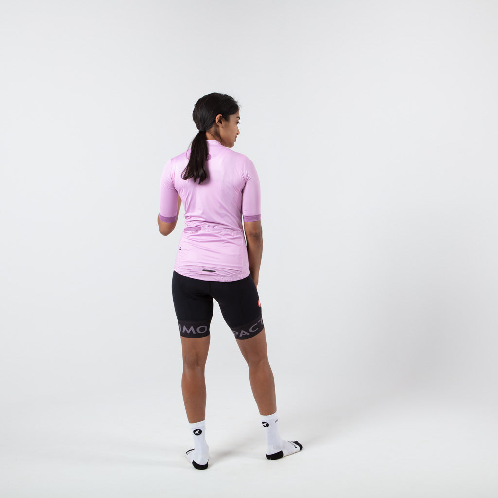 Summer Cycling Jersey For Women On Body Back #color_lilac