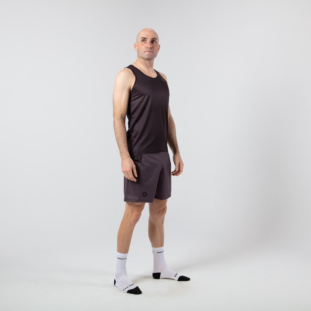 Men's Running Singlet - on body Right View 