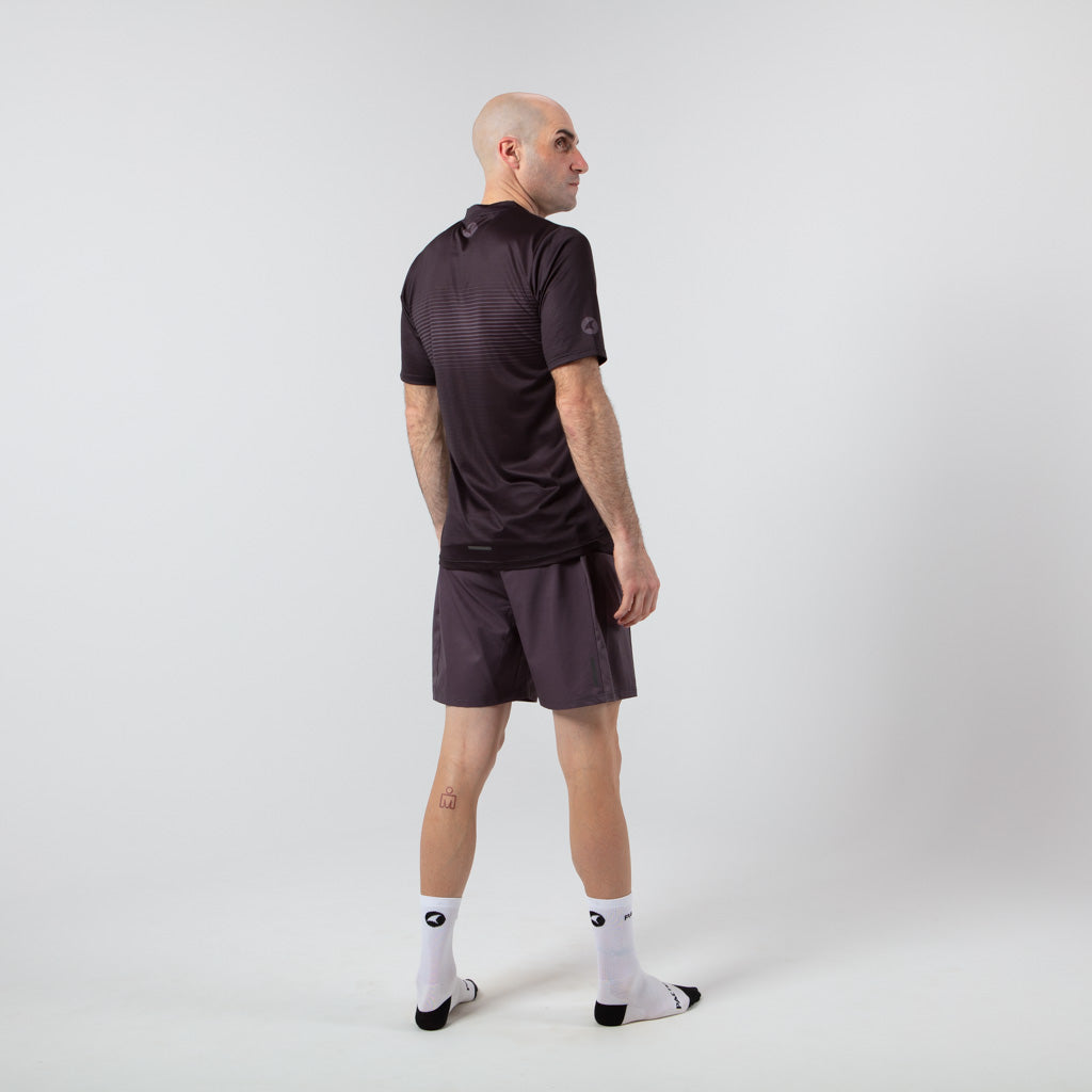 Mens Running Shirt - on body Back View