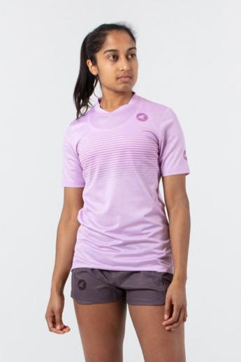 Women's Running Shirt - on body Front View #color_lilac