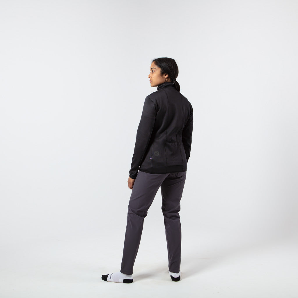 Women's Cycling Track Jacket - on body Back Left View