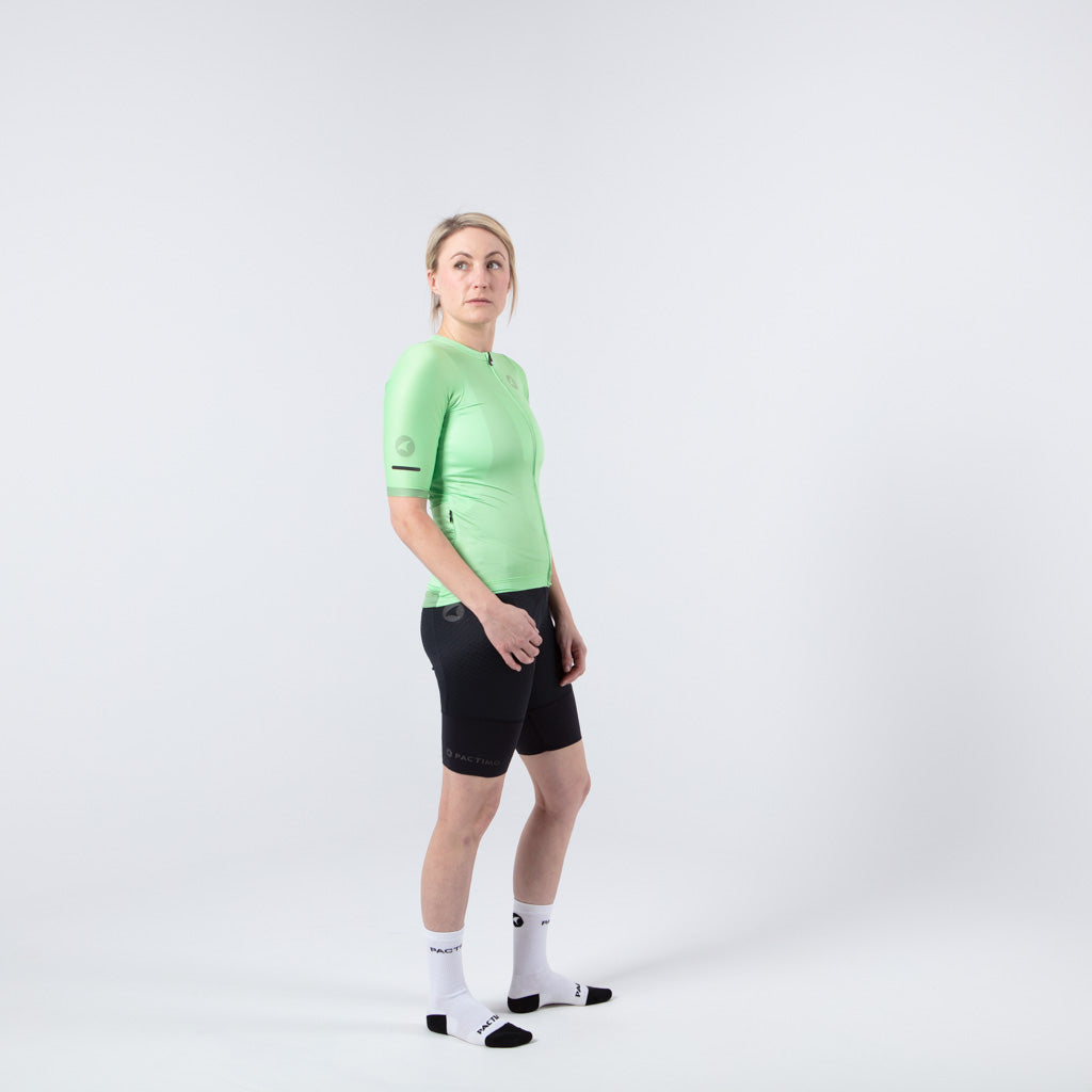 Best Cycling Jerseys for Women On Body Right Side #color_washed-lime
