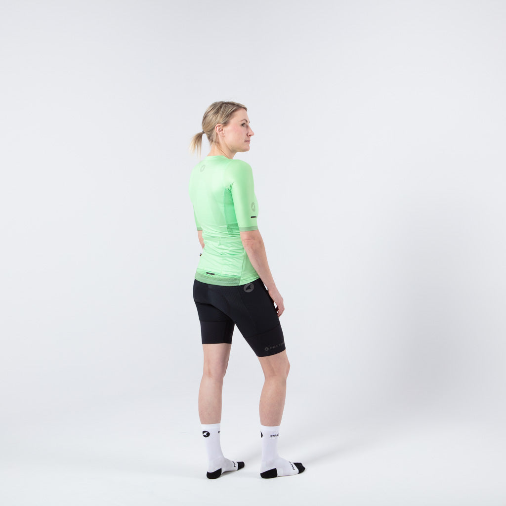 Best Cycling Jerseys for Women On Body Back #color_washed-lime