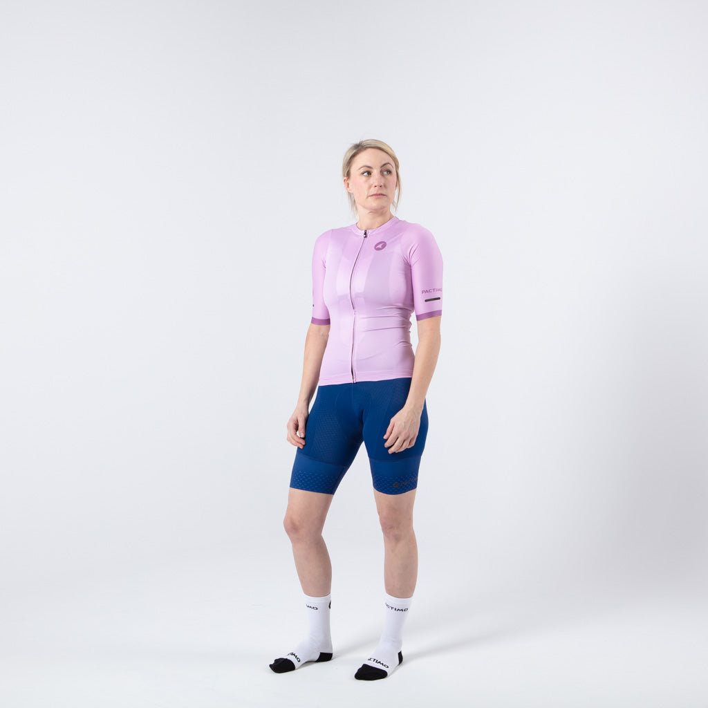 Best Cycling Jerseys for Women On Body Front #color_lilac