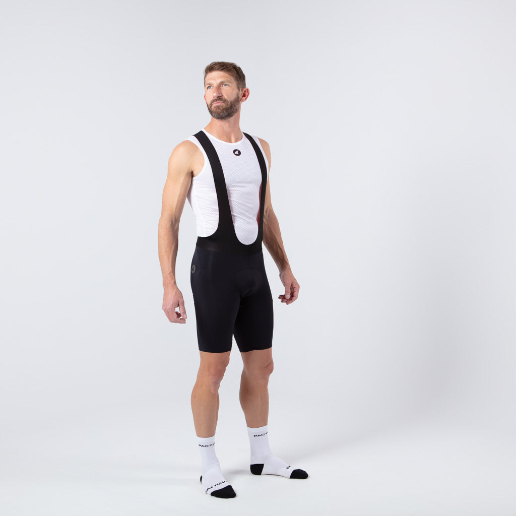 Men's Raw Edge Cut Cycling Bib Shorts - Right View