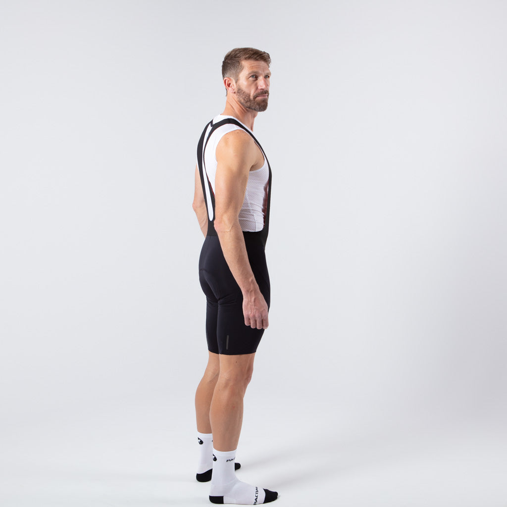 Men's Raw Edge Cut Cycling Bib Shorts - Side View