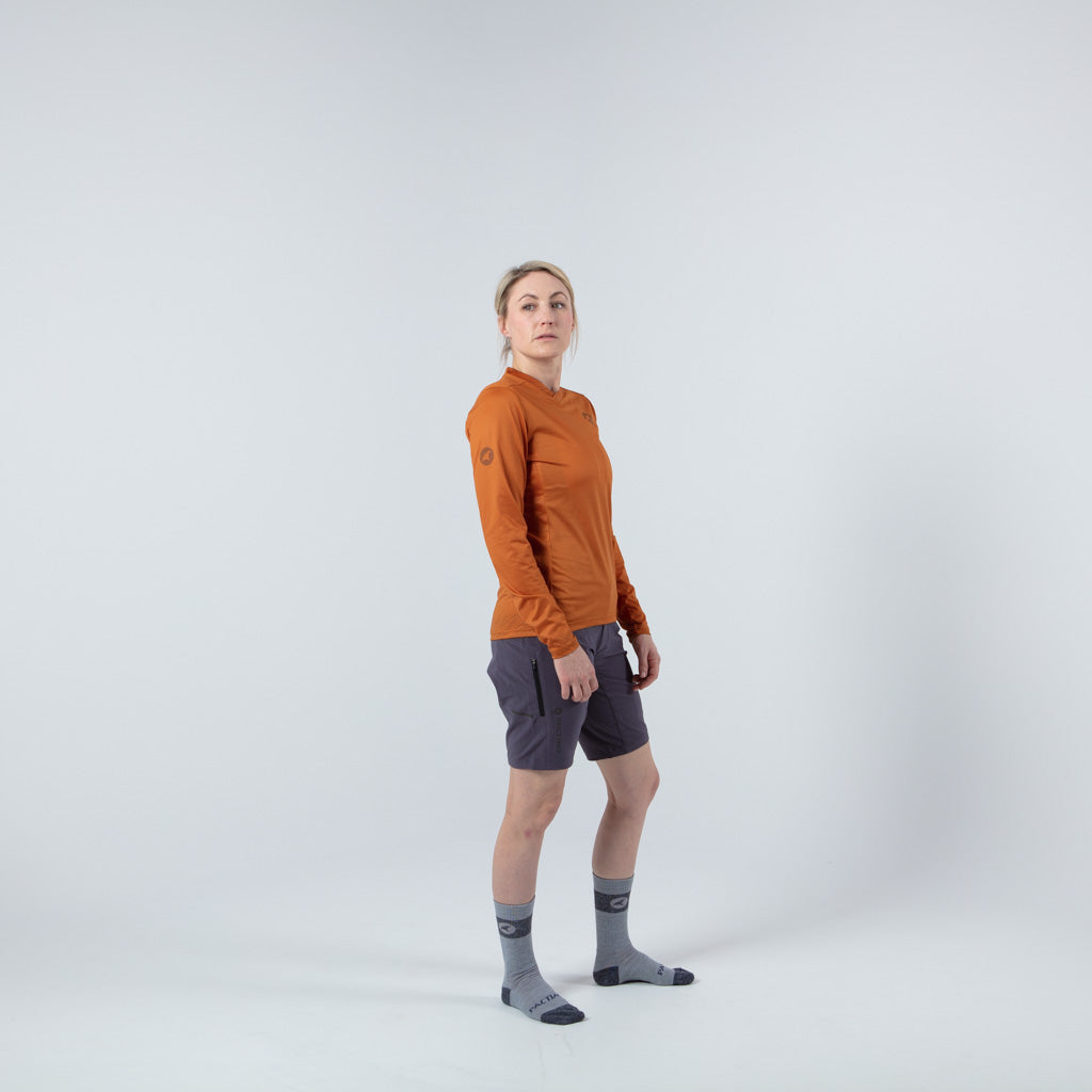 Women's Best Mountain Bike Shorts - on body Right View 