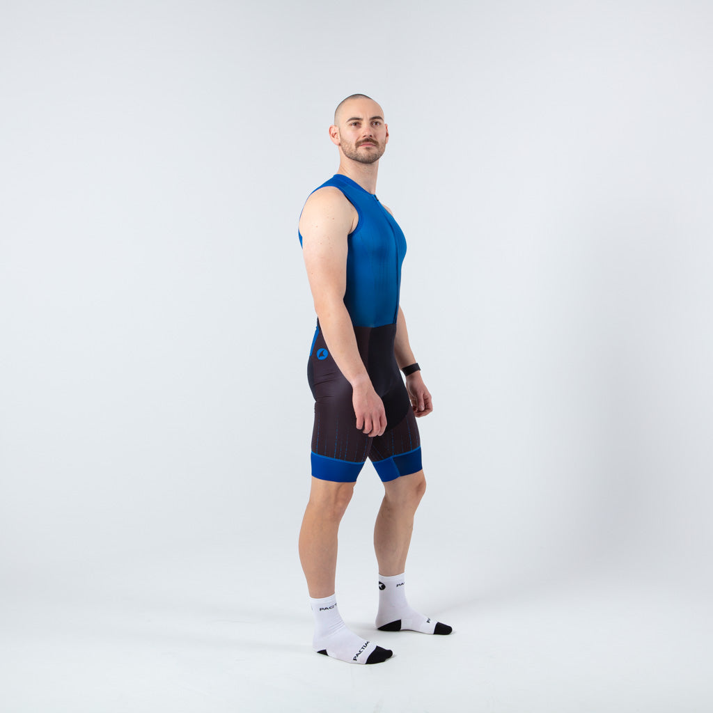 Sleeveless Triathlon Suit Mens - on body Right View