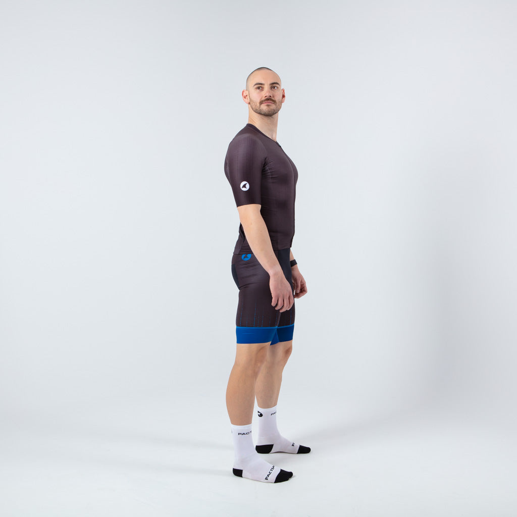 Best Triathlon Tops for Men - on body Right View #color_charcoal