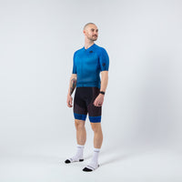 Best Triathlon Tops for Men - on body Front View #color_blue