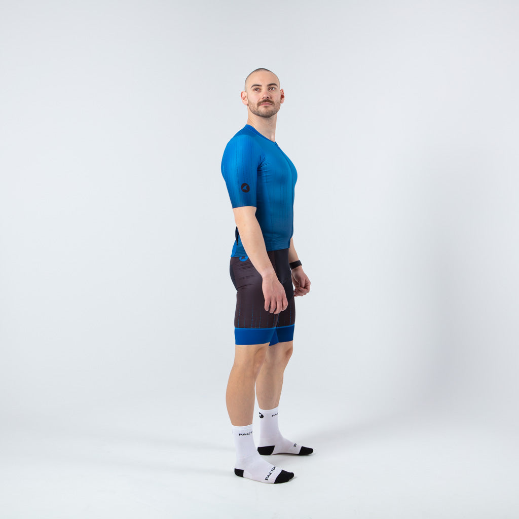 Best Triathlon Tops for Men - on body Right View #color_blue