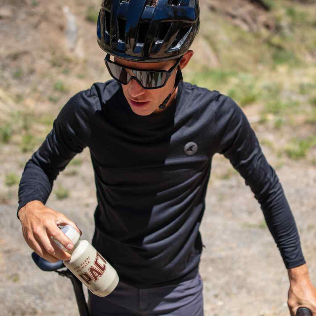 Men's Long Sleeve MTB Shirt - On Body Front View 
