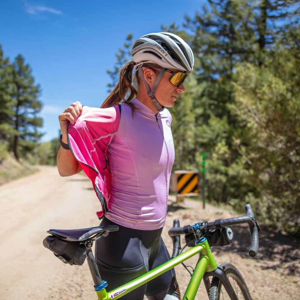Summer Cycling Jersey For Women - On the Trail #color_lilac