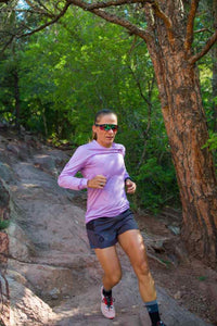 Women's Long Sleeve Running Shirt - On Trail #color_lilac