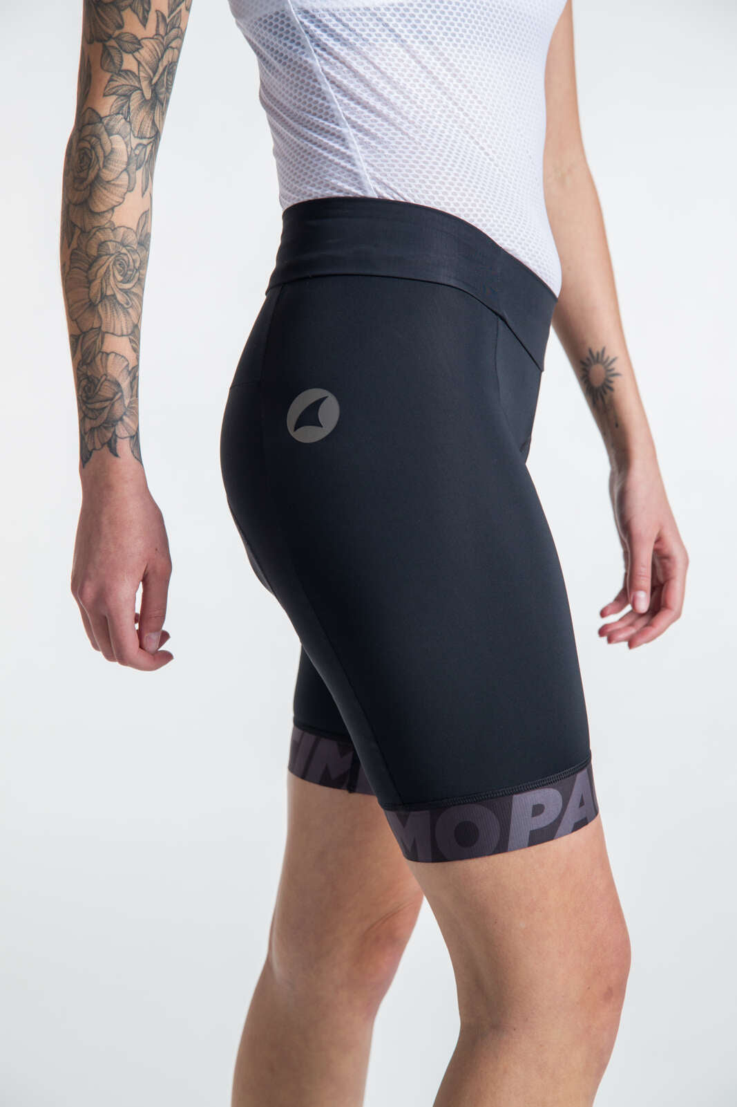 Women's Padded Bike Shorts - Continental Side Close-Up