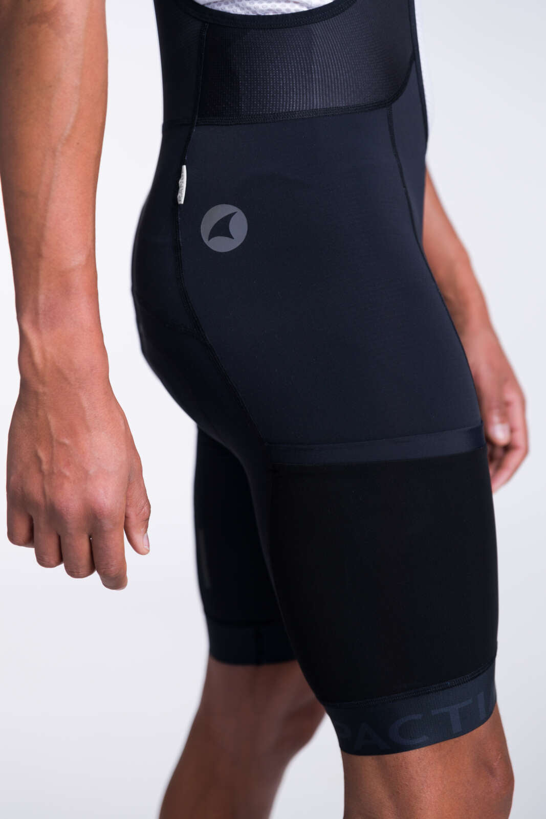 Men's Black Cargo Bibs - Ascent Range Thigh Pockets