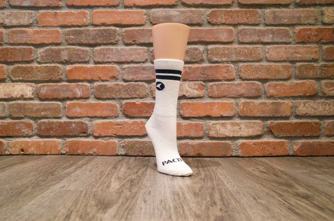 White Wool Cycling Sock #color_natural