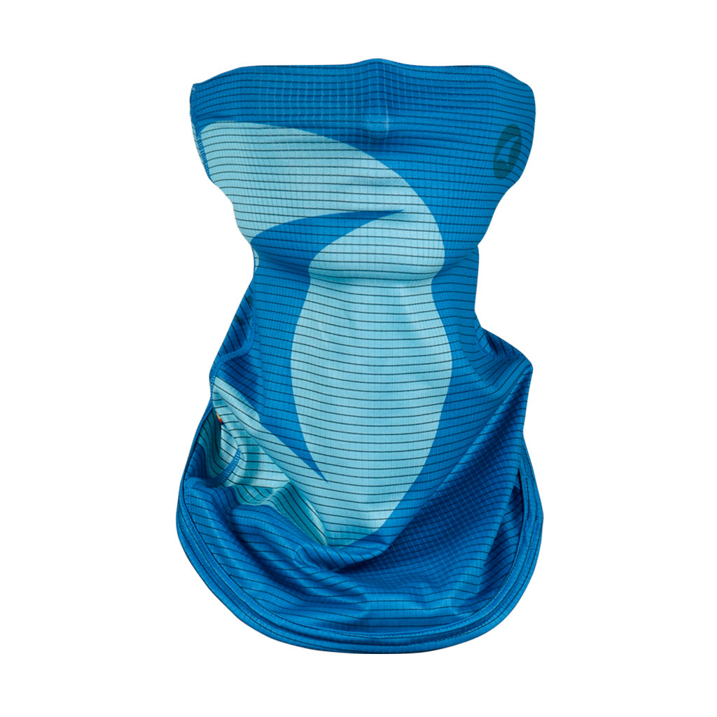 Forest Green Cycling Neck Gaiter - Front View #color_blue