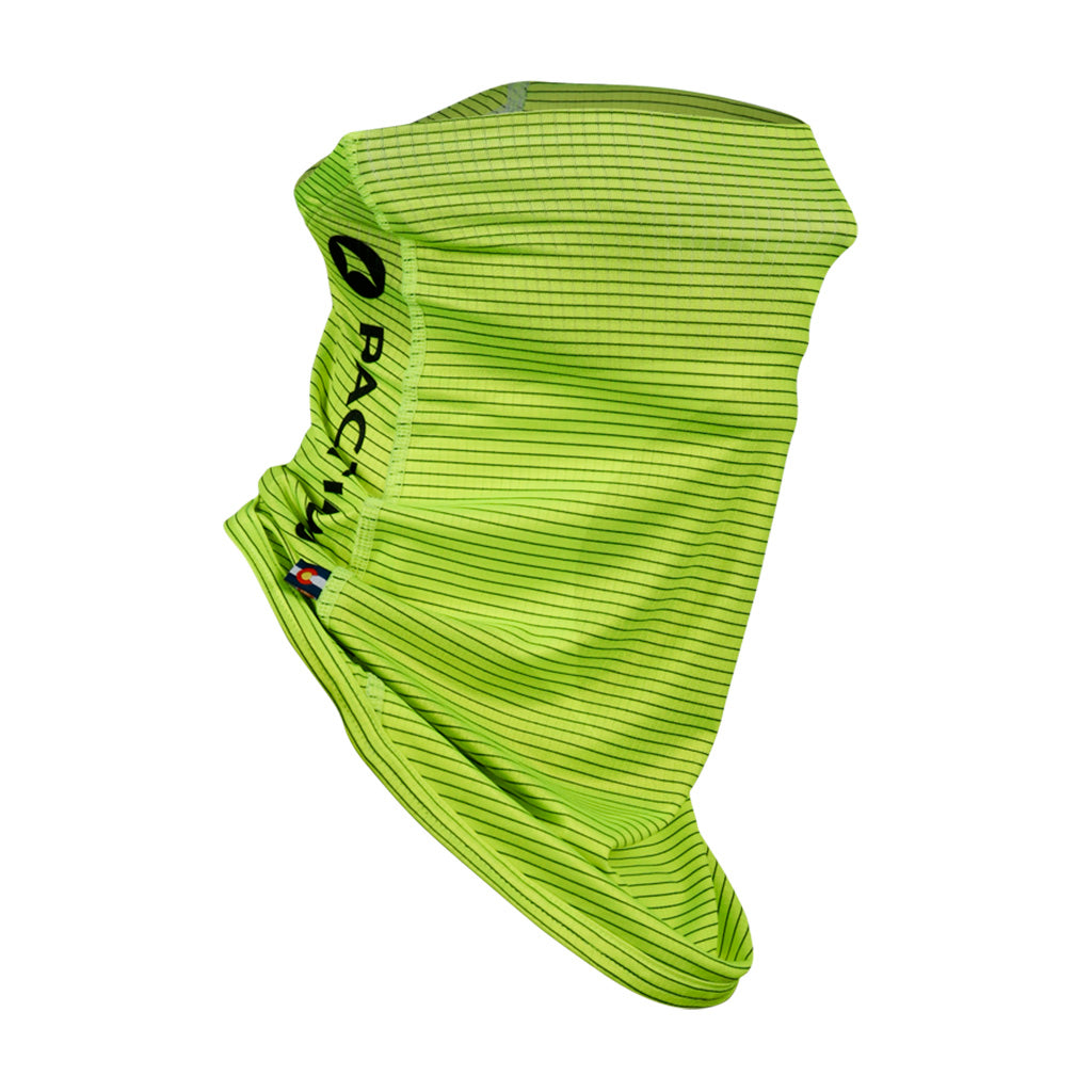 High Viz Cycling Neck Gaiter - Side View #color_manic-yellos