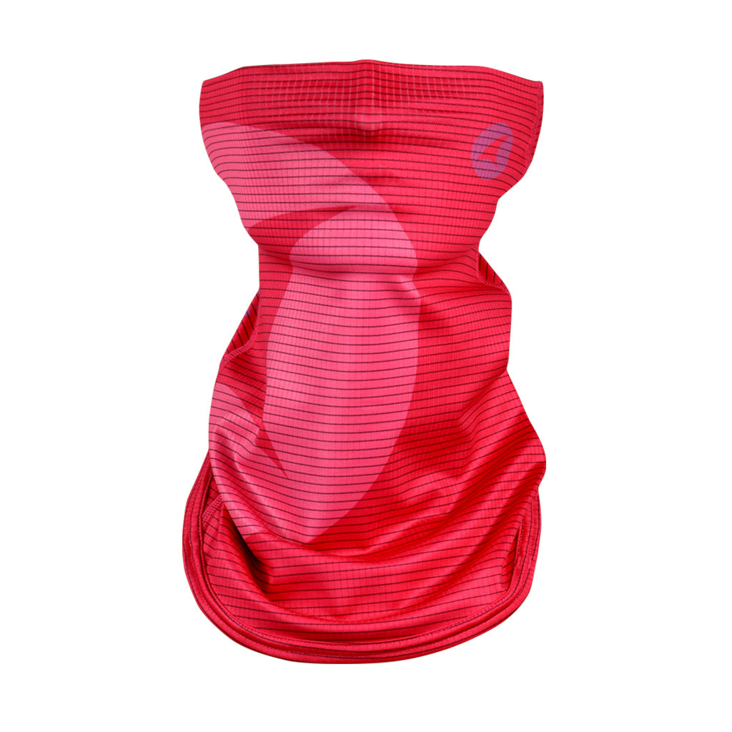 Hot Pink Cycling Neck Gaiter - Front View #color_rubine