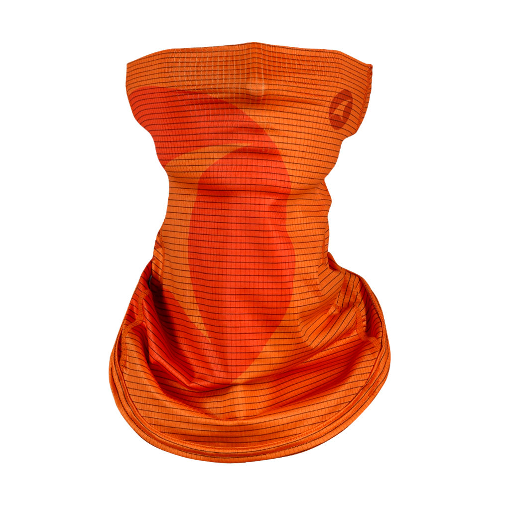 Bright Orange Cycling Neck Gaiter - Front View #color_sunset