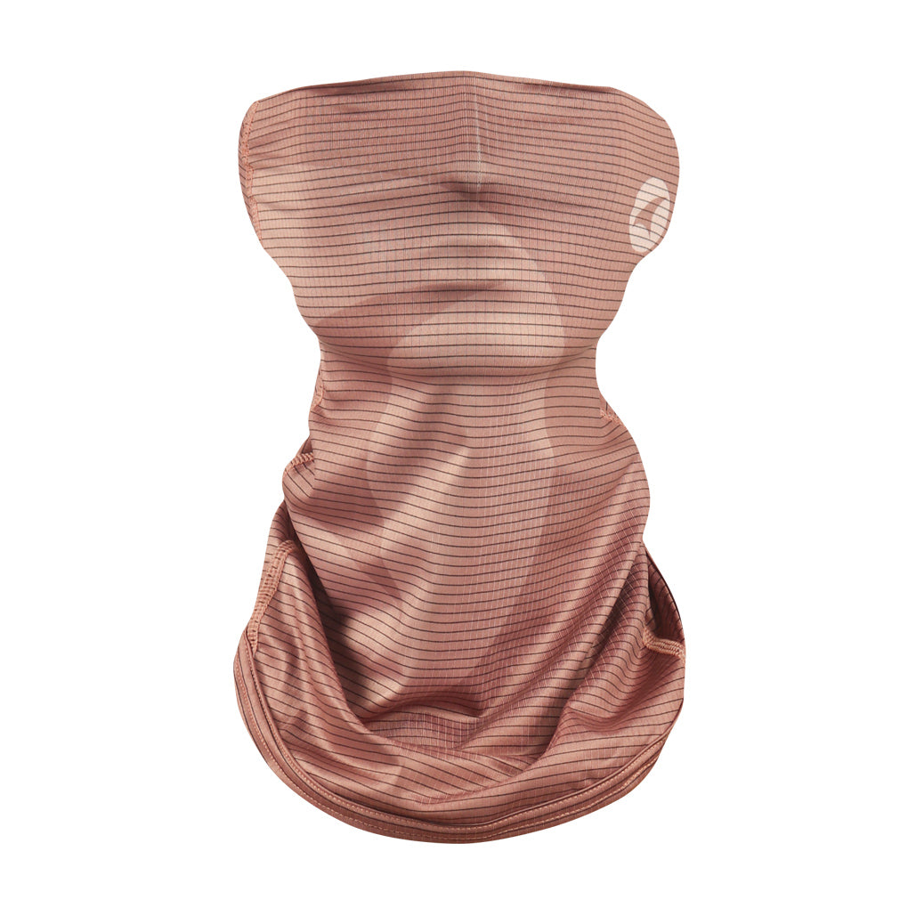 Rose Cycling Neck Gaiter - Front View #color_dusty-burgundy