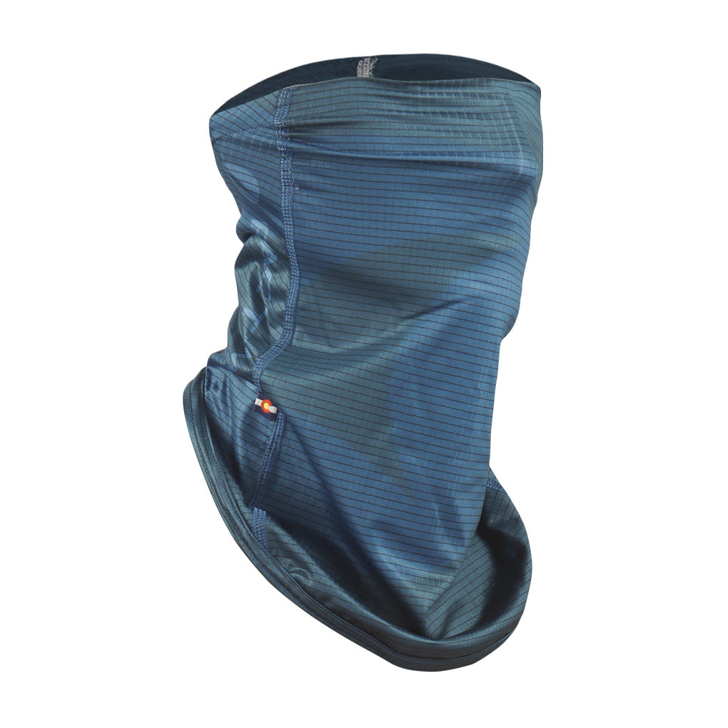Navy Cycling Neck Gaiter - Side View #color_navy