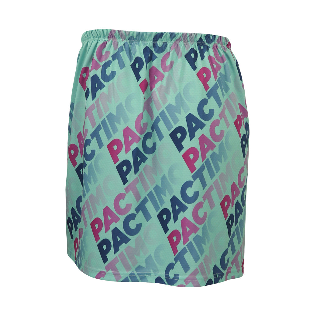 Quick Release Cycling Changing Kilt - Back View #color_mint