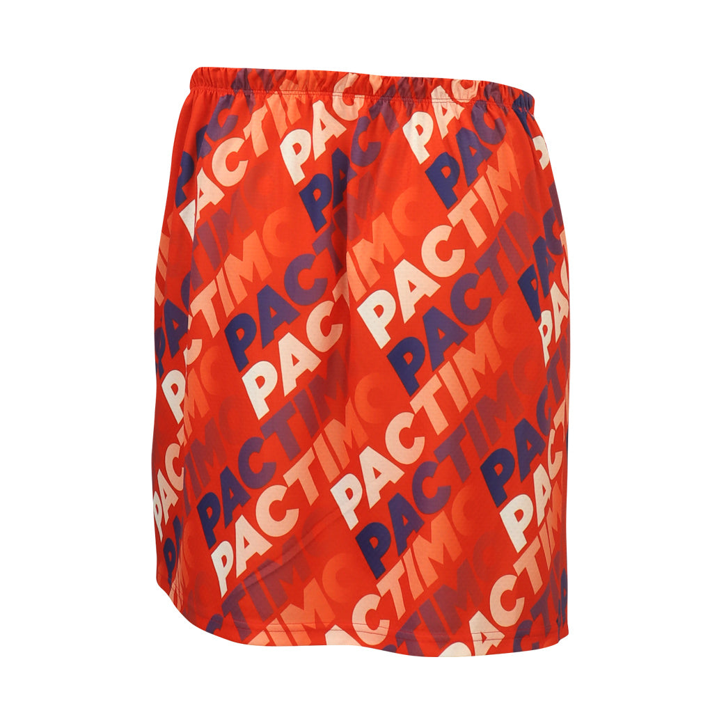Quick Release Cycling Changing Kilt - Back View #color_red