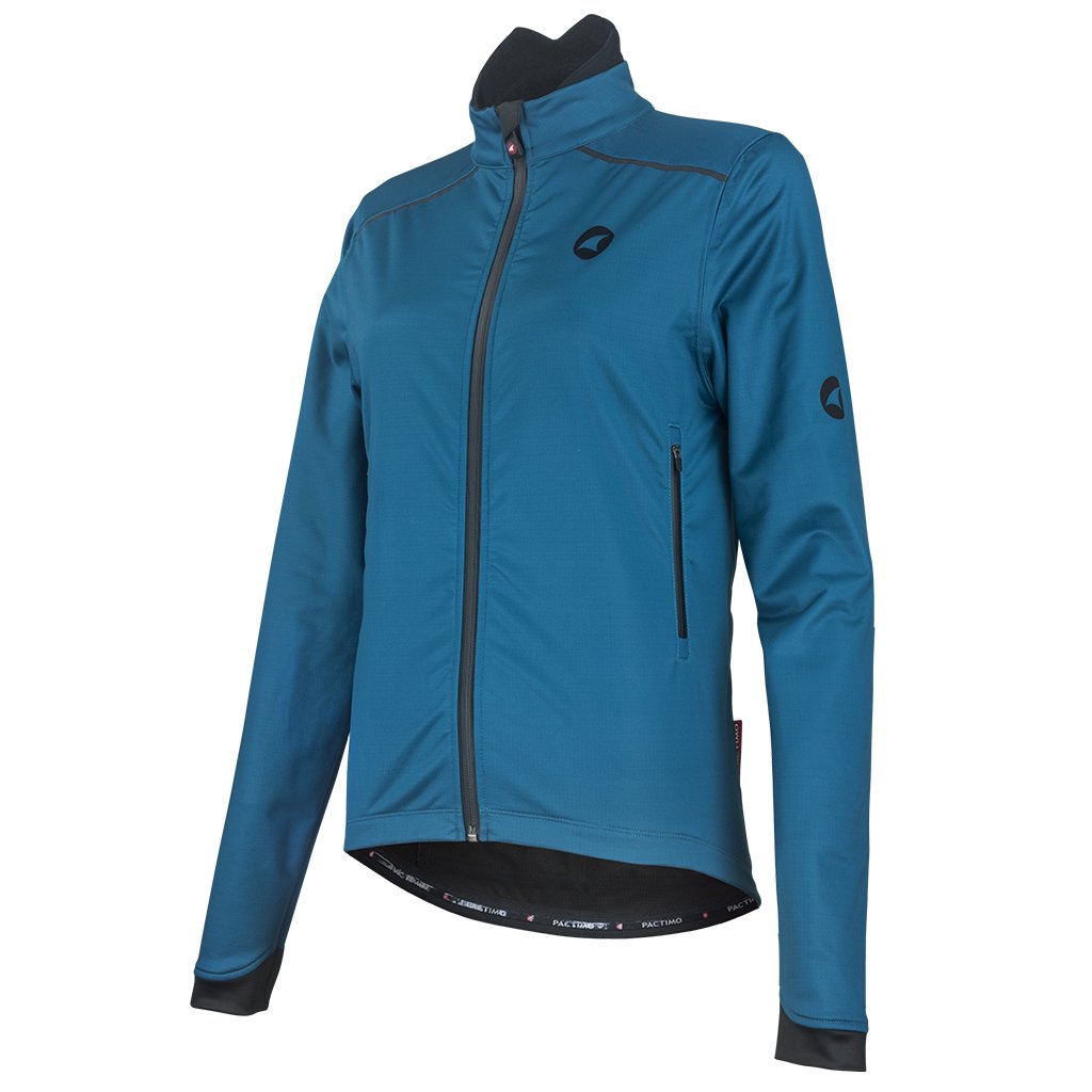 Women's Winter Cycling Jacket - Front View #color_teal
