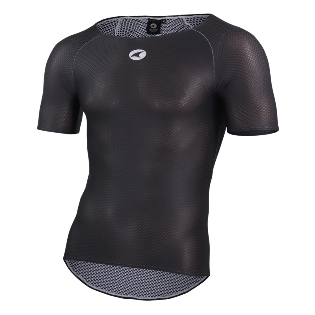 Black Zero Weight Short Sleeve Base Layer for Men