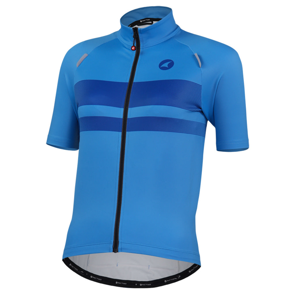 Water Repellent Women's Cycling Jersey - Front View #color_glacial-blue