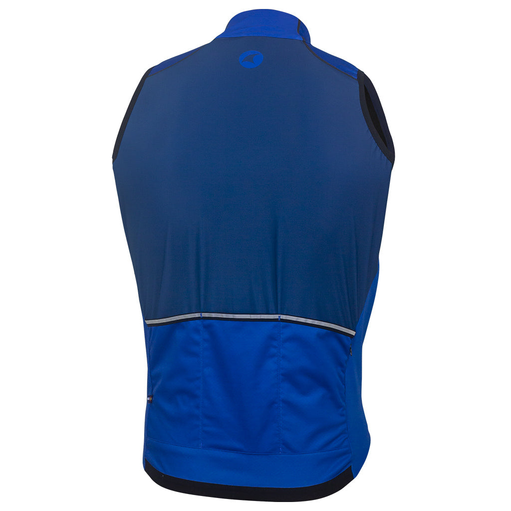Mens Cycling Vest - Keystone Back View #color_blue