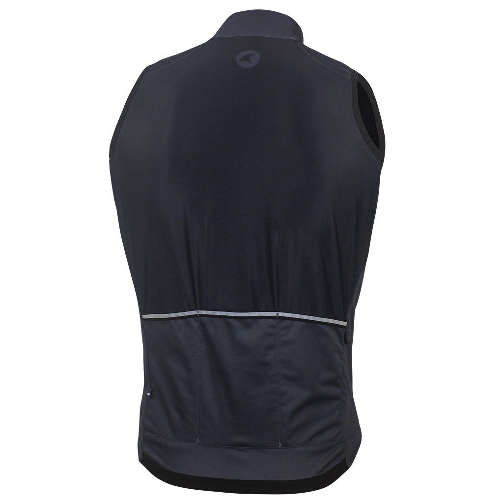 Mens Cycling Vest - Keystone Back View #color_black