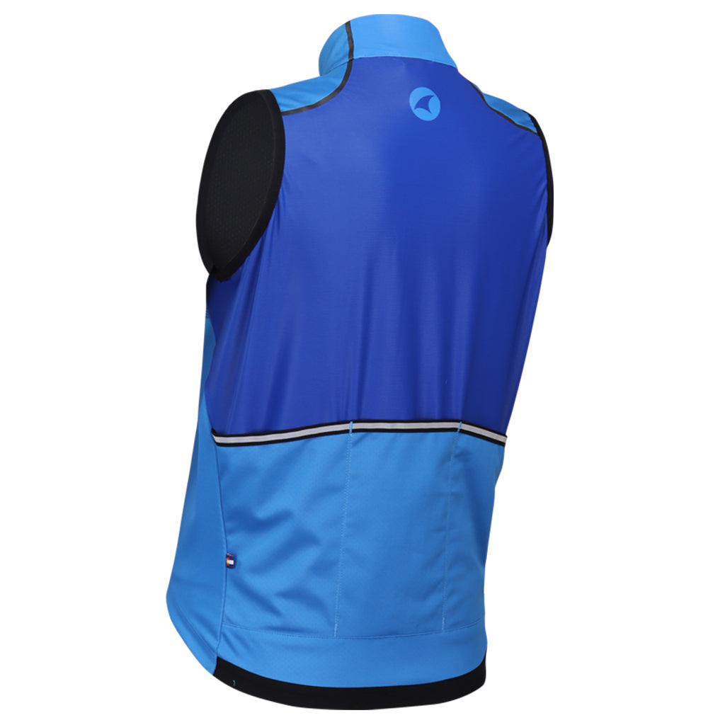 Womens Cycling Vest - Keystone Back View #color_glacial-blue