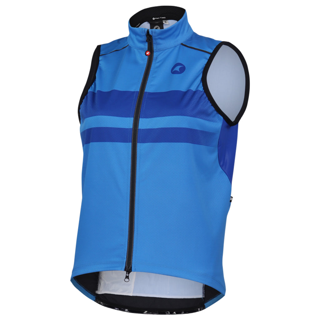 Womens Cycling Vest - Keystone Front View #color_glacial-blue